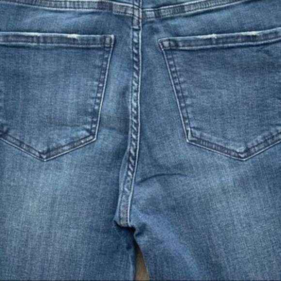 NEON BLONDE Bombshell High Rise Skinny Jeans Denim Dark Wash Distressed Size 24 - Picture 13 of 15